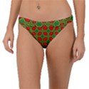 Pattern Modern Texture Seamless Red Yellow Green Band Bikini Bottom View1