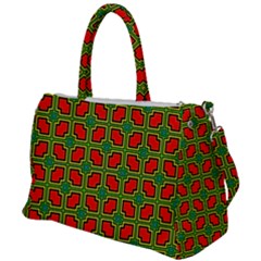 Pattern Modern Texture Seamless Red Yellow Green Duffel Travel Bag by Simbadda