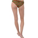 Pattern Modern Texture Seamless Red Yellow Green Ring Detail Bikini Bottom View2