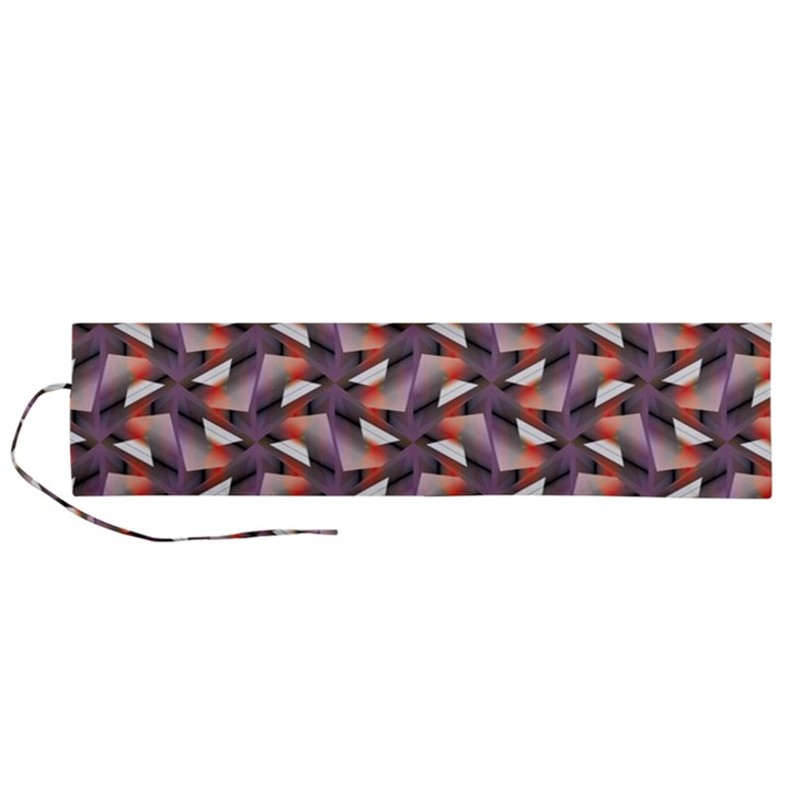 Pattern Abstract Fabric Wallpaper Roll Up Canvas Pencil Holder (L)