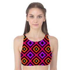 Squares Modern Backgrounds Texture Tank Bikini Top by Simbadda