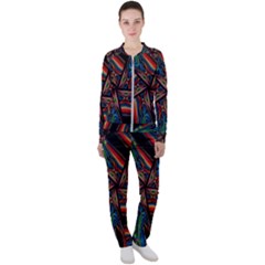 Abstract Art Abstract Background Casual Jacket And Pants Set by Simbadda