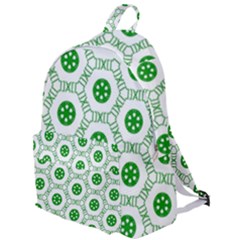 White Background Green Shapes The Plain Backpack