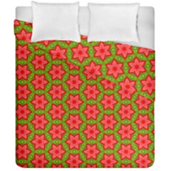 Pattern Flower Texture Seamless Duvet Cover Double Side (california King Size) by Simbadda