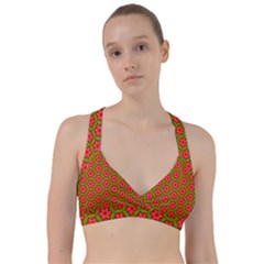 Pattern Flower Texture Seamless Sweetheart Sports Bra by Simbadda