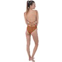 Pattern Flower Texture Seamless Tie Strap One Piece Swimsuit View2