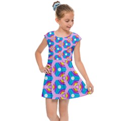 Background Pattern Backgrounds Kids  Cap Sleeve Dress by Simbadda