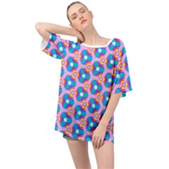 Background Pattern Backgrounds Oversized Chiffon Top