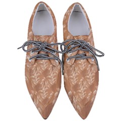 Scrapbook Leaves Decorative Women s Pointed Oxford Shoes