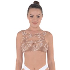 Scrapbook Leaves Decorative Bandaged Up Bikini Top