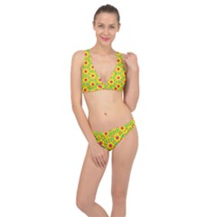 Pattern Texture Seamless Modern Classic Banded Bikini Set  by Simbadda