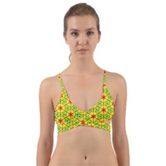 Pattern Texture Seamless Modern Wrap Around Bikini Top