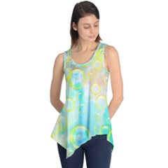 Bubbles Blue Floating Air Sleeveless Tunic by Simbadda