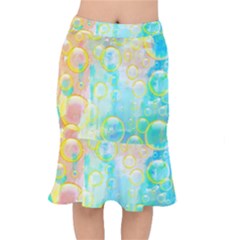 Bubbles Blue Floating Air Short Mermaid Skirt by Simbadda