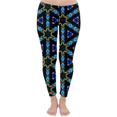 Stained Glass Pattern Church Window Classic Winter Leggings