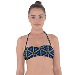 Stained Glass Pattern Church Window Halter Bandeau Bikini Top