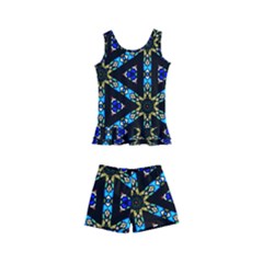 Stained Glass Pattern Church Window Kids  Boyleg Swimsuit