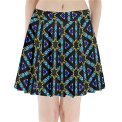 Stained Glass Pattern Church Window Pleated Mini Skirt