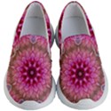 Flower Mandala Art Pink Abstract Kids  Lightweight Slip Ons View1