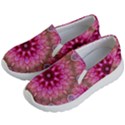 Flower Mandala Art Pink Abstract Kids  Lightweight Slip Ons View2