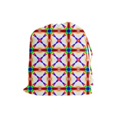 Rainbow Pattern Pattern Texture Drawstring Pouch (large) by Simbadda