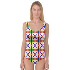 Rainbow Pattern Pattern Texture Princess Tank Leotard  by Simbadda