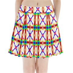 Rainbow Pattern Pattern Texture Pleated Mini Skirt by Simbadda