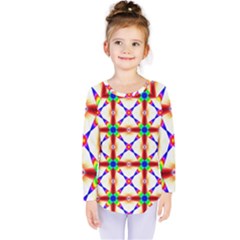 Rainbow Pattern Pattern Texture Kids  Long Sleeve Tee