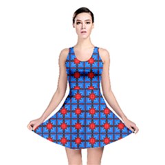 Pattern Seamless Design Texture Reversible Skater Dress by Simbadda