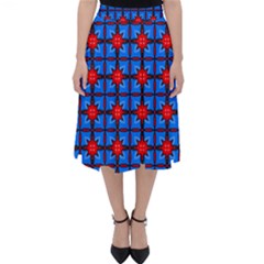 Pattern Seamless Design Texture Classic Midi Skirt by Simbadda