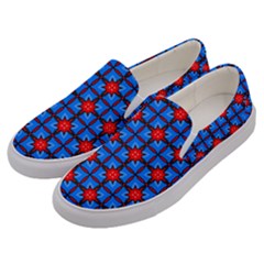 Pattern Seamless Design Texture Men s Canvas Slip Ons by Simbadda