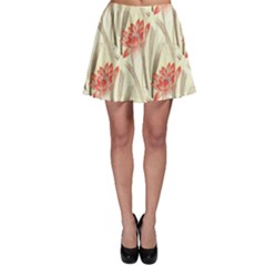 Flower Flora Leaf Wallpaper Skater Skirt by Simbadda