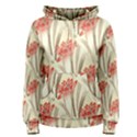 Flower Flora Leaf Wallpaper Women s Pullover Hoodie View1