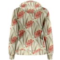 Flower Flora Leaf Wallpaper Women s Pullover Hoodie View2