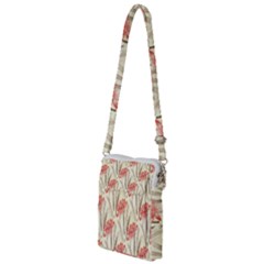 Flower Flora Leaf Wallpaper Multi Function Travel Bag by Simbadda