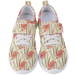 Flower Flora Leaf Wallpaper Women s Velcro Strap Shoes by Simbadda