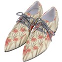 Flower Flora Leaf Wallpaper Women s Pointed Oxford Shoes View2