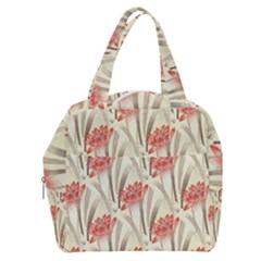 Flower Flora Leaf Wallpaper Boxy Hand Bag by Simbadda