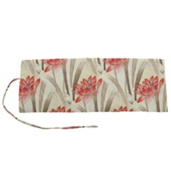 Flower Flora Leaf Wallpaper Roll Up Canvas Pencil Holder (s) by Simbadda