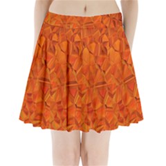 Low Poly Polygons Triangles Pleated Mini Skirt by Simbadda