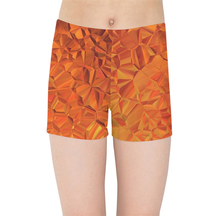 Low Poly Polygons Triangles Kids  Sports Shorts