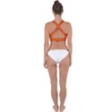 Low Poly Polygons Triangles Cross Back Hipster Bikini Top  View2