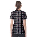 Pattern Black Background Texture Art Women s Sport Mesh Tee View2