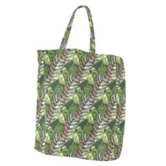 Leaves Seamless Pattern Design Giant Grocery Tote by Simbadda