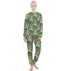 Leaves Seamless Pattern Design Women s Lounge Set by Simbadda