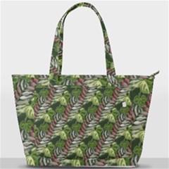 Leaves Seamless Pattern Design Back Pocket Shoulder Bag 