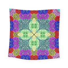 Flower Design Design Artistic Square Tapestry (small) by Simbadda