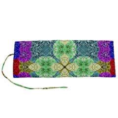 Flower Design Design Artistic Roll Up Canvas Pencil Holder (s) by Simbadda