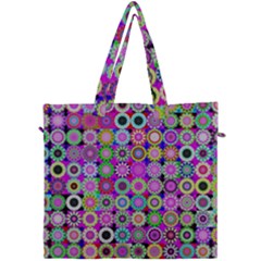 Design Circles Circular Background Canvas Travel Bag by Simbadda