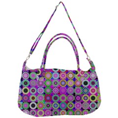 Design Circles Circular Background Removal Strap Handbag by Simbadda